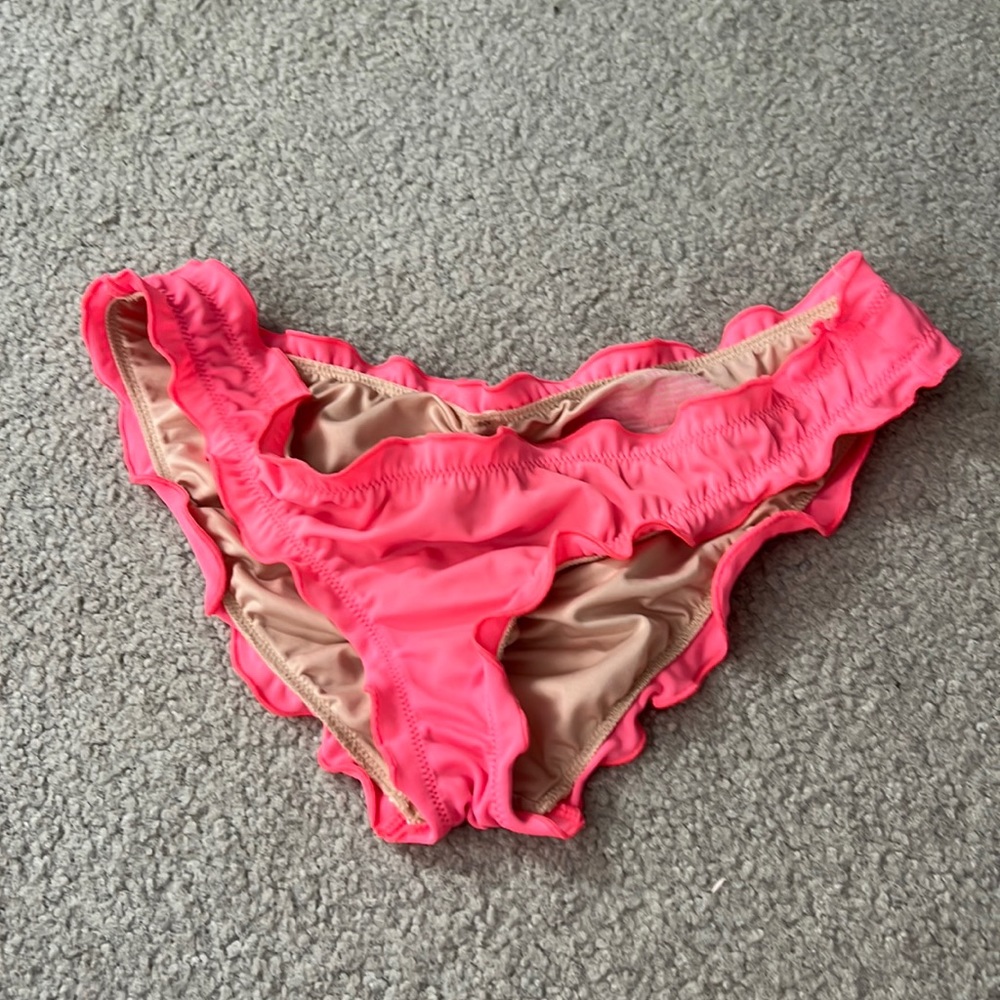 Bathing suit bottoms, Size Small, coral color, Brand: Victoria Secret